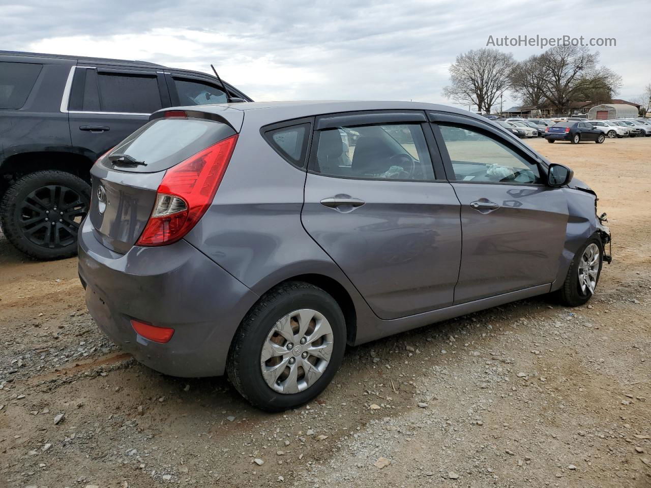 2015 Hyundai Accent Gs Gray vin: KMHCT5AE2FU208096