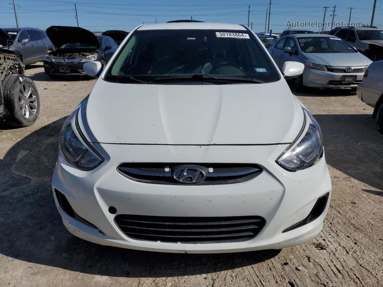 2015 Hyundai Accent Gs White vin: KMHCT5AE2FU225805