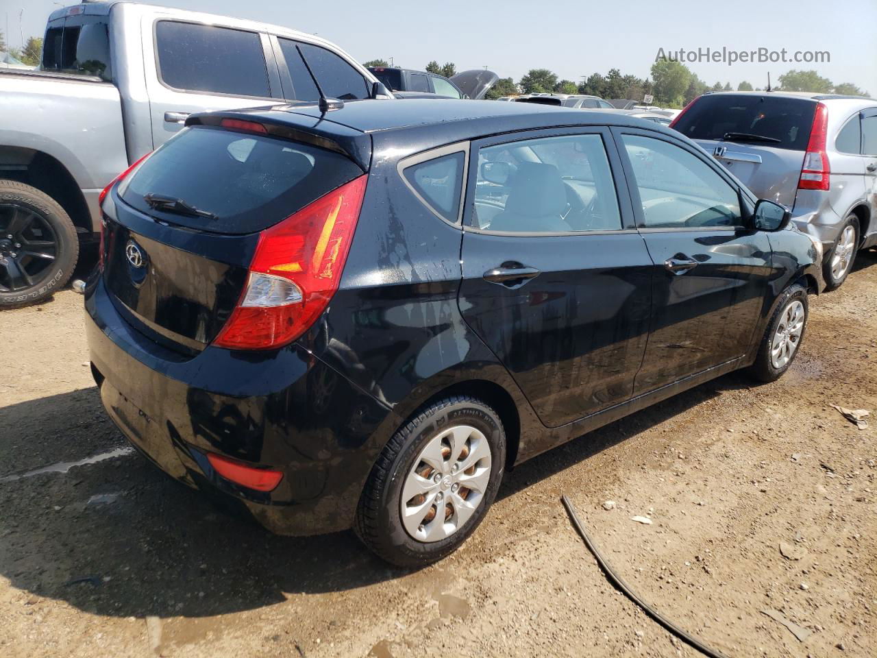 2015 Hyundai Accent Gs Black vin: KMHCT5AE2FU232060