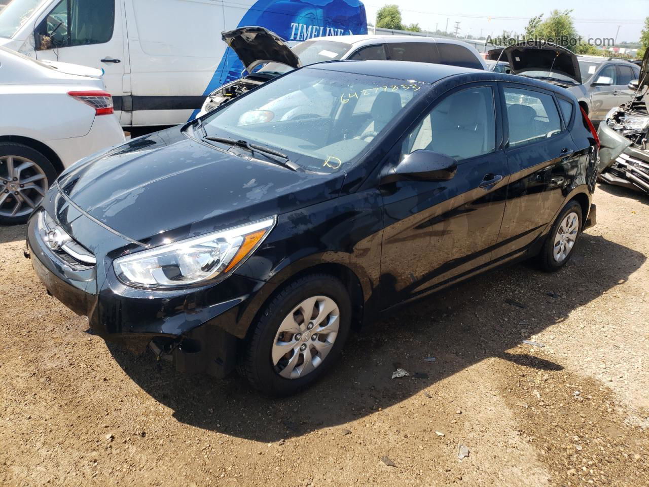 2015 Hyundai Accent Gs Black vin: KMHCT5AE2FU232060