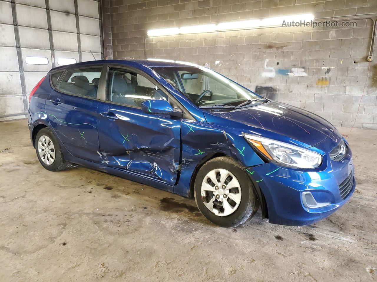 2016 Hyundai Accent Se Blue vin: KMHCT5AE2GU237227