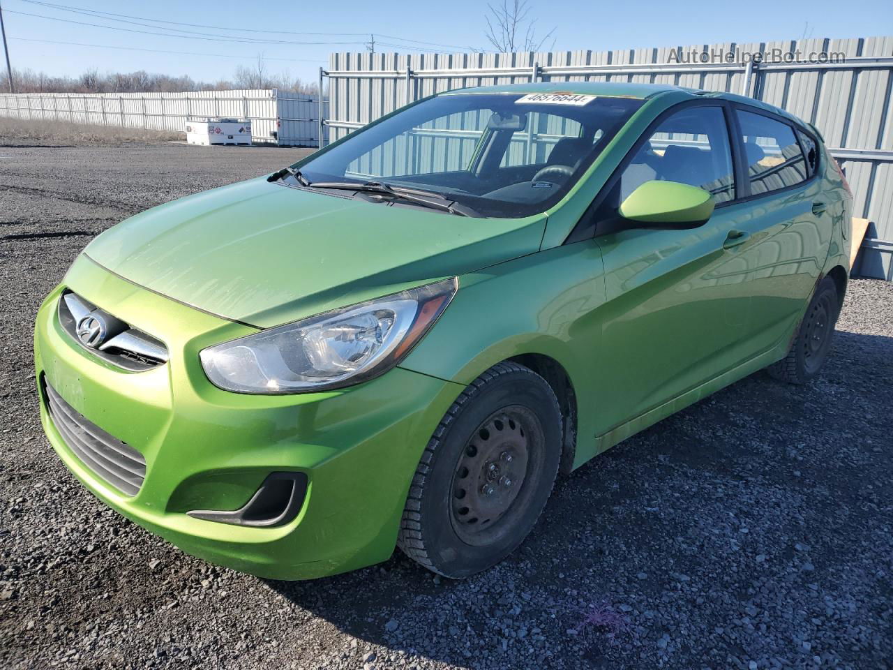 2013 Hyundai Accent Gls Green vin: KMHCT5AE3DU090993