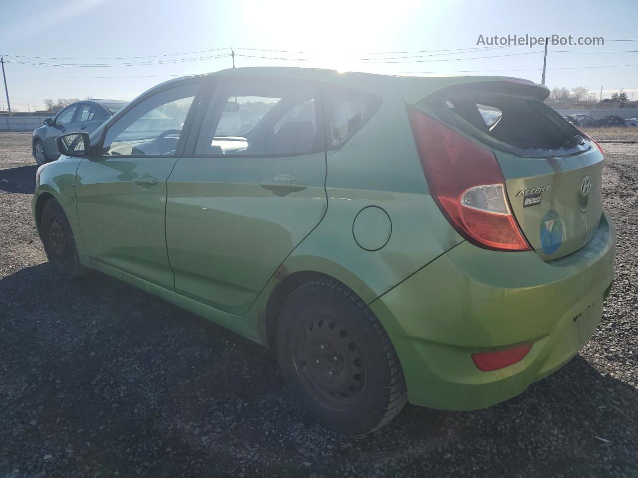 2013 Hyundai Accent Gls Green vin: KMHCT5AE3DU090993