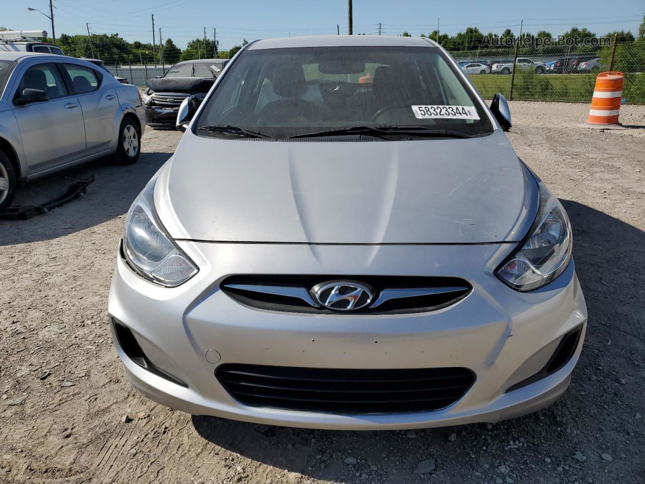 2013 Hyundai Accent Gls Silver vin: KMHCT5AE3DU094123