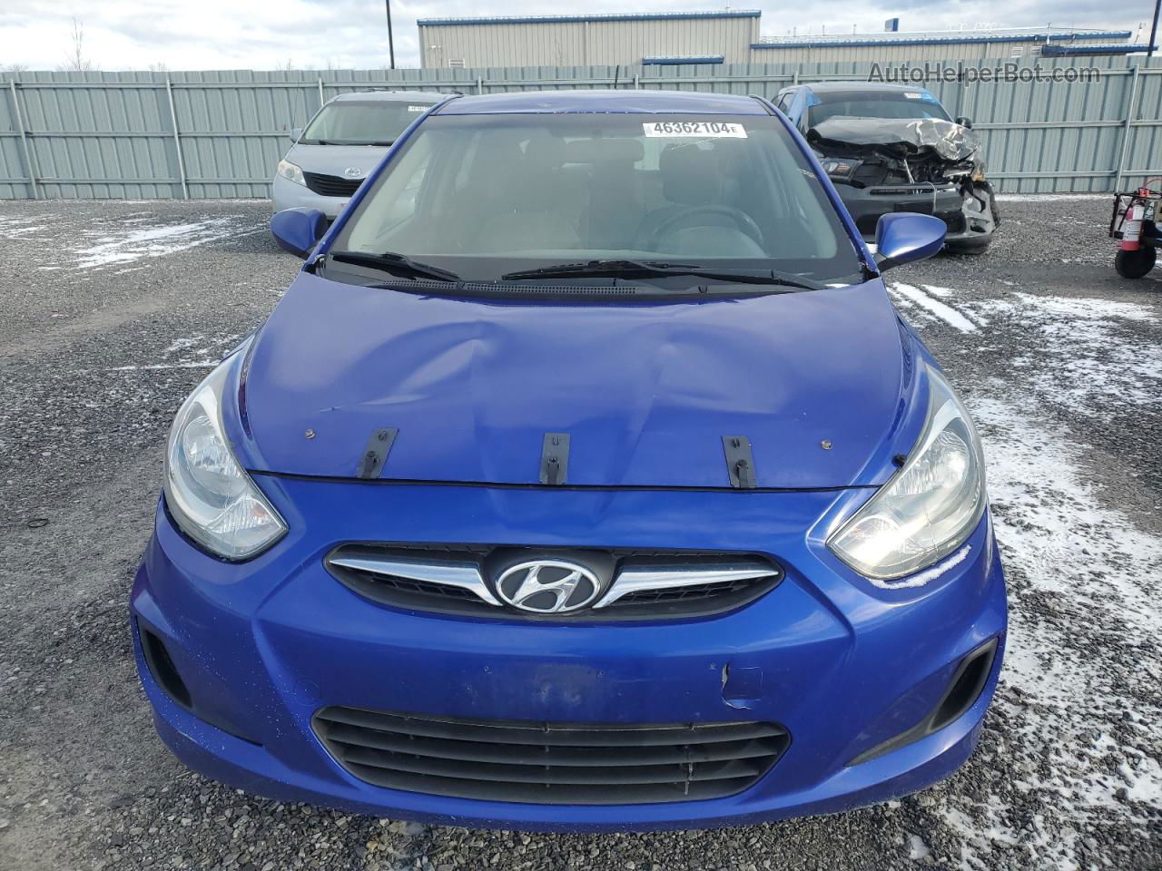 2013 Hyundai Accent Gls Синий vin: KMHCT5AE3DU123104