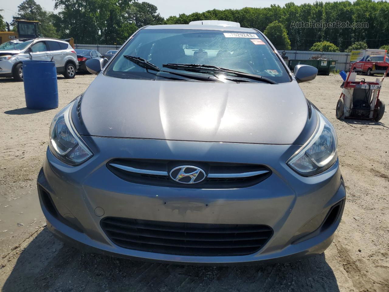 2015 Hyundai Accent Gs Gray vin: KMHCT5AE3FU200802