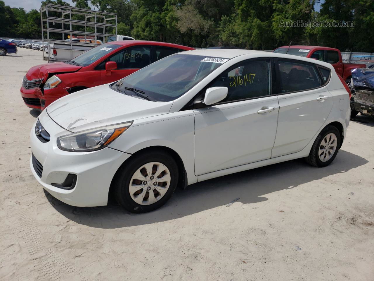 2016 Hyundai Accent Se White vin: KMHCT5AE3GU236961