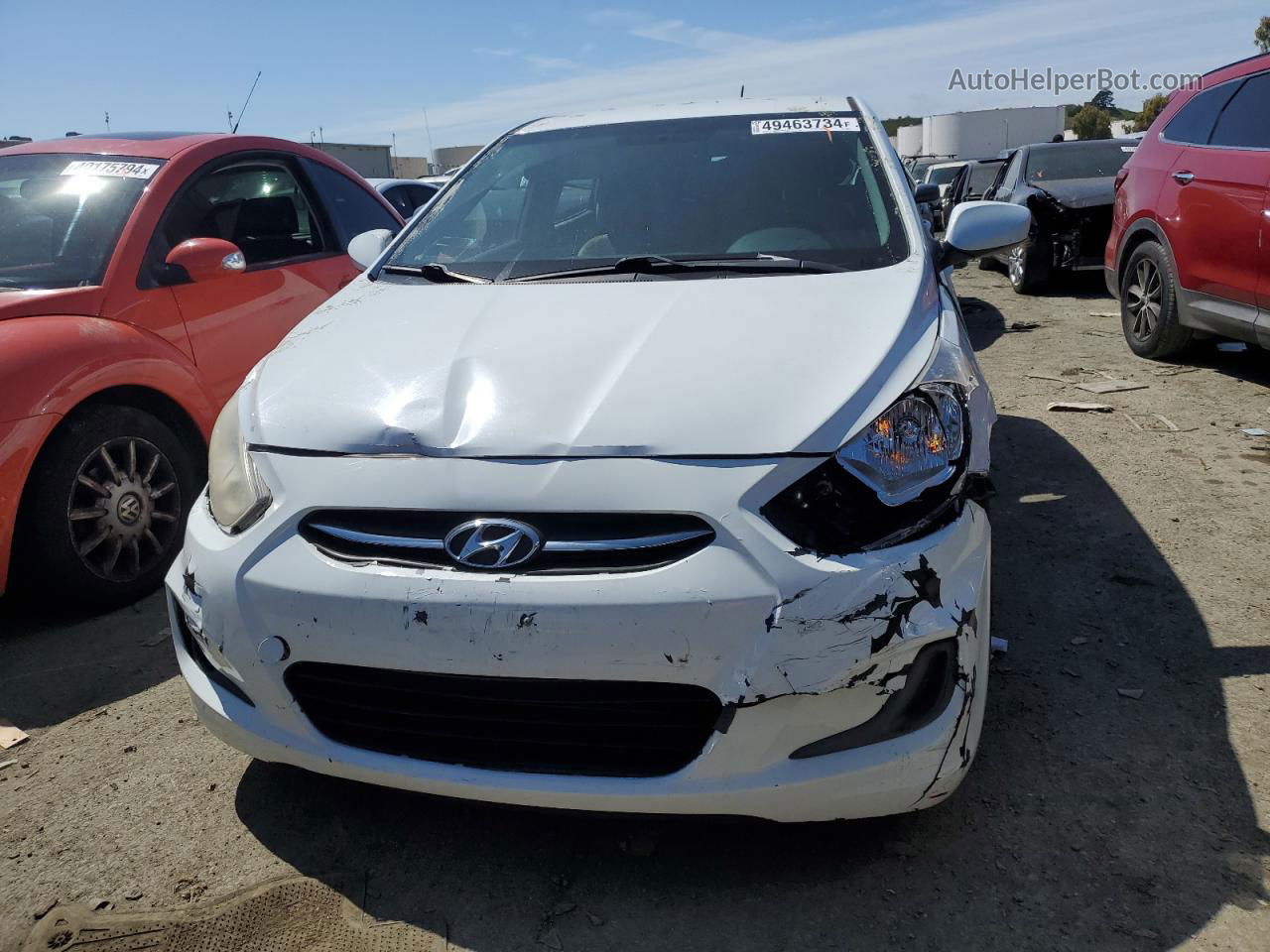 2016 Hyundai Accent Se White vin: KMHCT5AE3GU246020