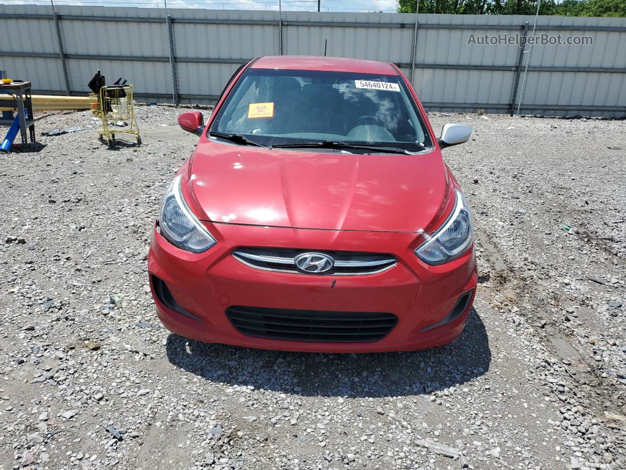 2016 Hyundai Accent Se Красный vin: KMHCT5AE3GU259978