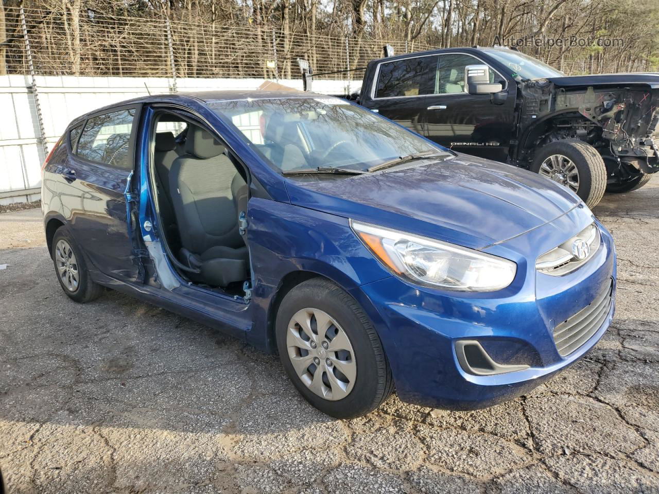 2016 Hyundai Accent Se Синий vin: KMHCT5AE3GU269409