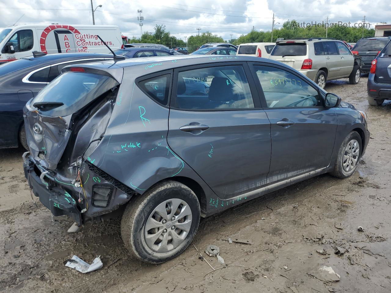 2016 Hyundai Accent Se Charcoal vin: KMHCT5AE3GU285917