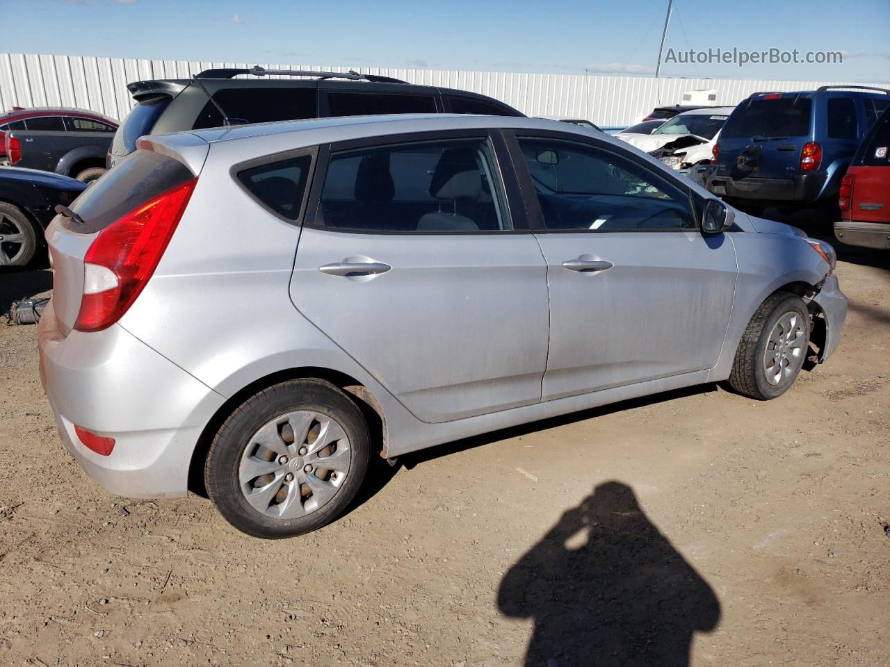 2016 Hyundai Accent Se Silver vin: KMHCT5AE3GU288977