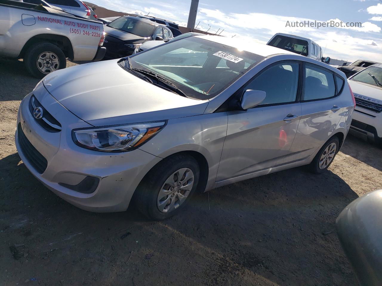 2016 Hyundai Accent Se Silver vin: KMHCT5AE3GU288977