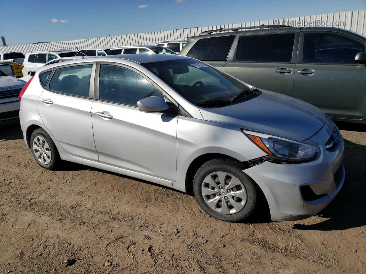 2016 Hyundai Accent Se Silver vin: KMHCT5AE3GU288977