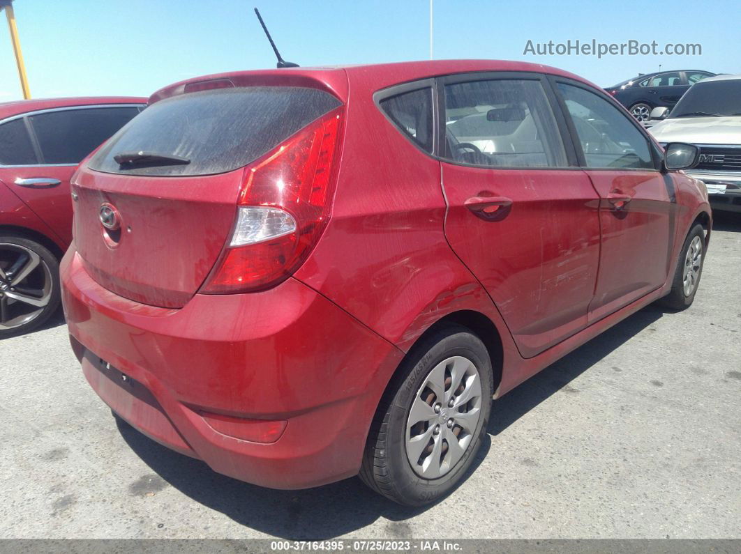 2016 Hyundai Accent Se Red vin: KMHCT5AE3GU290910