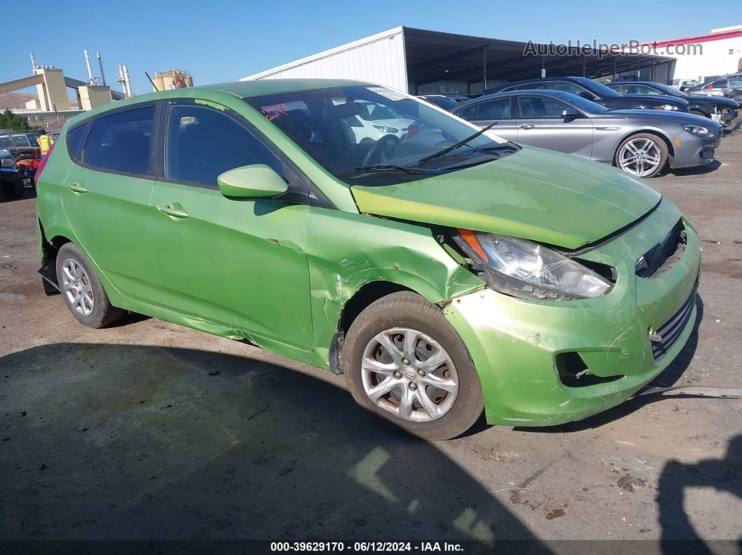 2013 Hyundai Accent Gs Зеленый vin: KMHCT5AE4DU105193