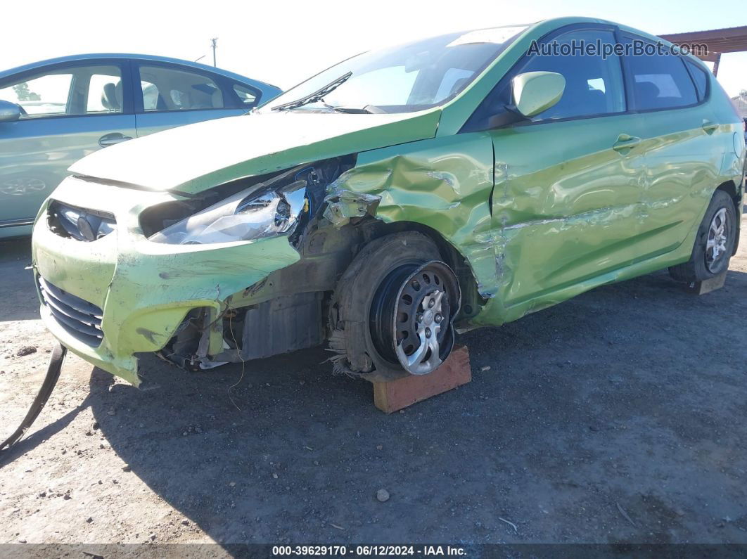 2013 Hyundai Accent Gs Green vin: KMHCT5AE4DU105193