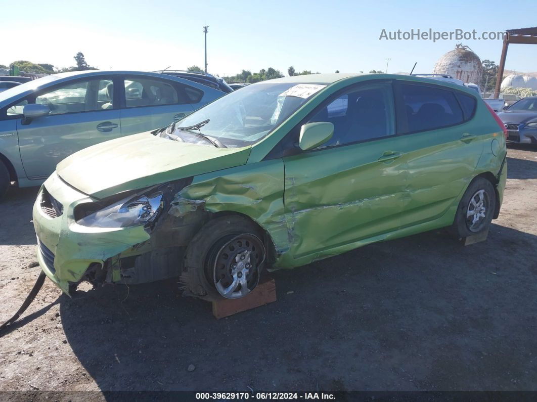 2013 Hyundai Accent Gs Green vin: KMHCT5AE4DU105193