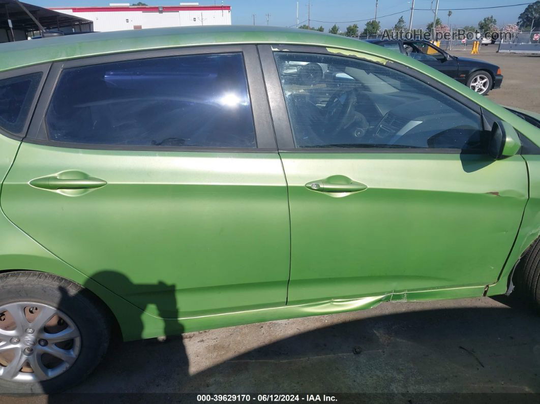 2013 Hyundai Accent Gs Green vin: KMHCT5AE4DU105193