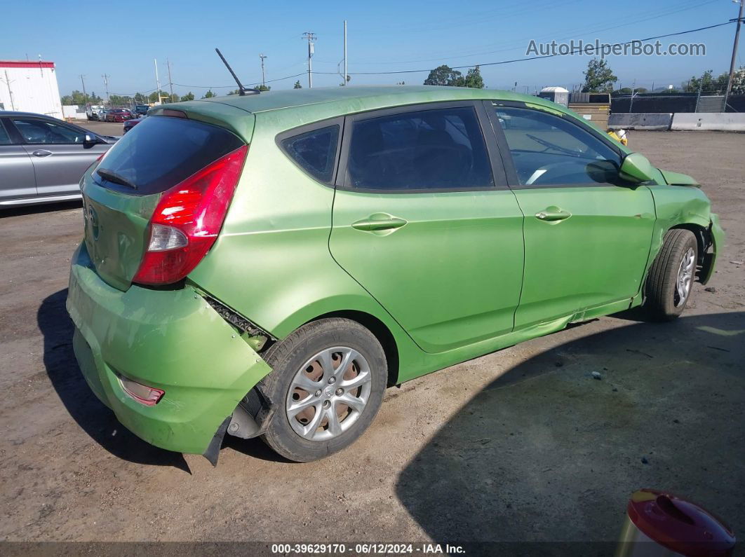 2013 Hyundai Accent Gs Green vin: KMHCT5AE4DU105193