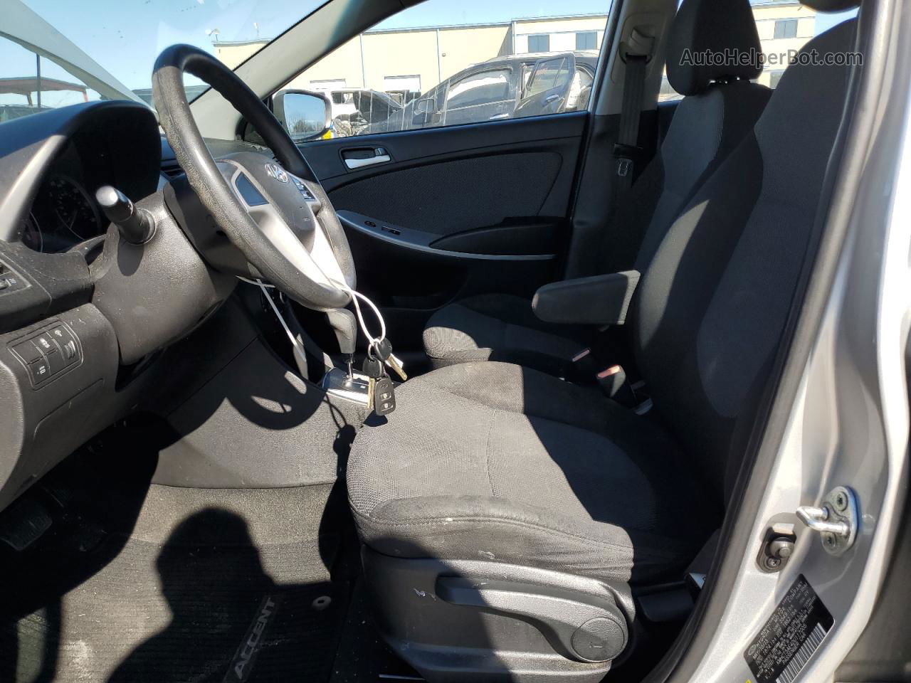 2013 Hyundai Accent Gls Silver vin: KMHCT5AE4DU117005