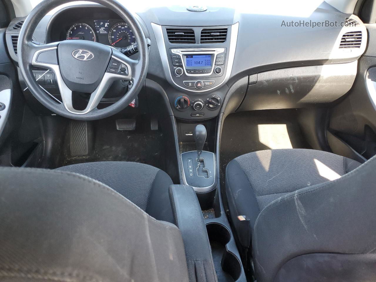 2014 Hyundai Accent Gls Серебряный vin: KMHCT5AE4EU162561