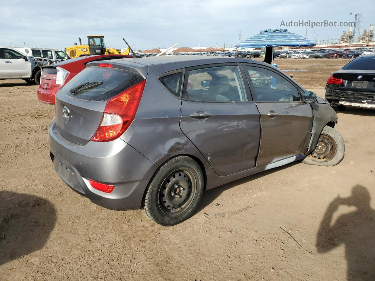 2015 Hyundai Accent Gs Charcoal vin: KMHCT5AE4FU213171