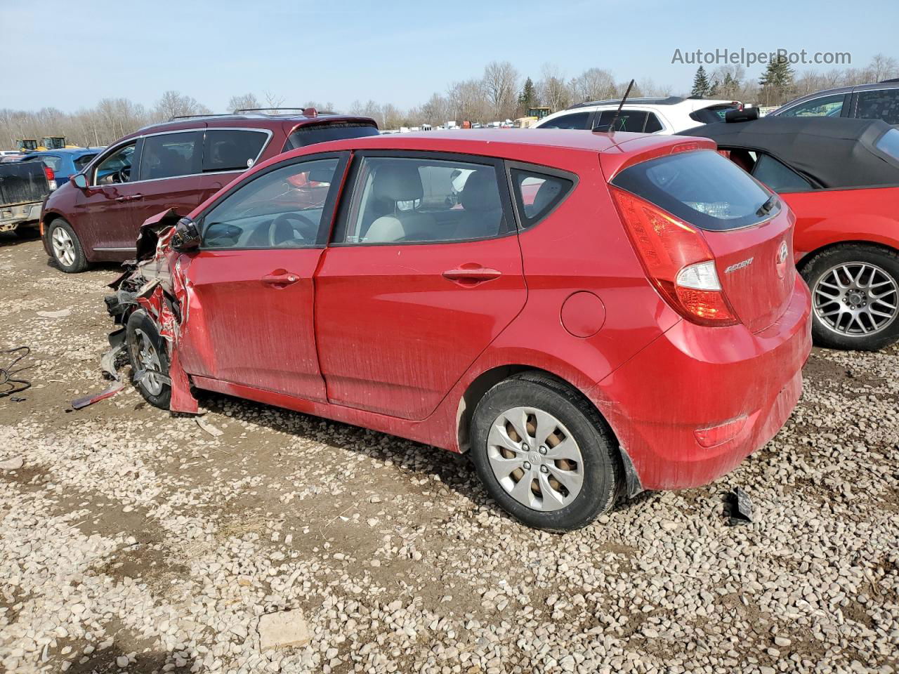 2015 Hyundai Accent Gs Red vin: KMHCT5AE4FU225675