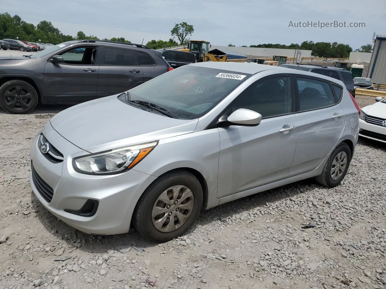 2015 Hyundai Accent Gs Silver vin: KMHCT5AE4FU226163