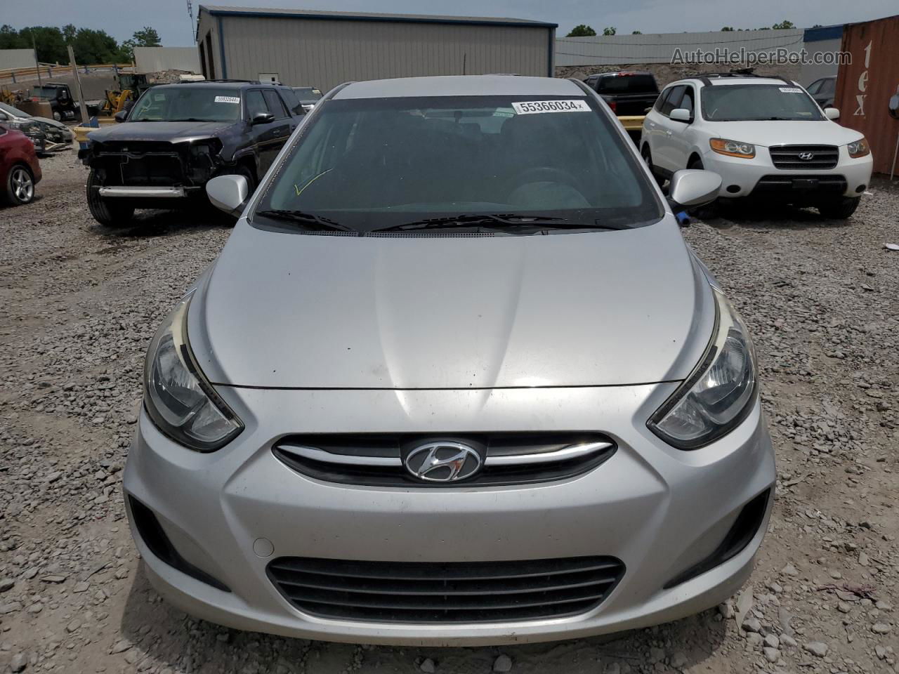 2015 Hyundai Accent Gs Silver vin: KMHCT5AE4FU226163