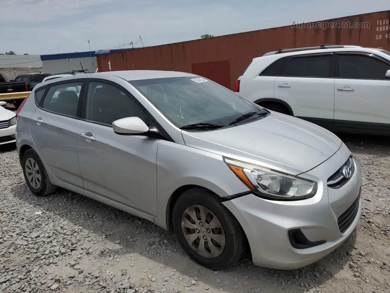 2015 Hyundai Accent Gs Silver vin: KMHCT5AE4FU226163