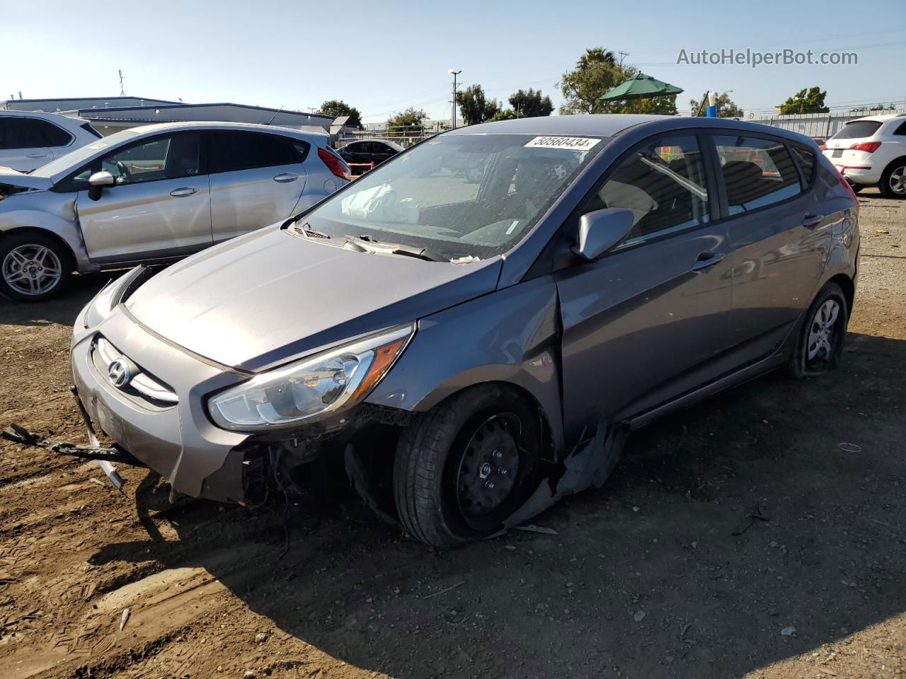 2016 Hyundai Accent Se Gray vin: KMHCT5AE4GU242963