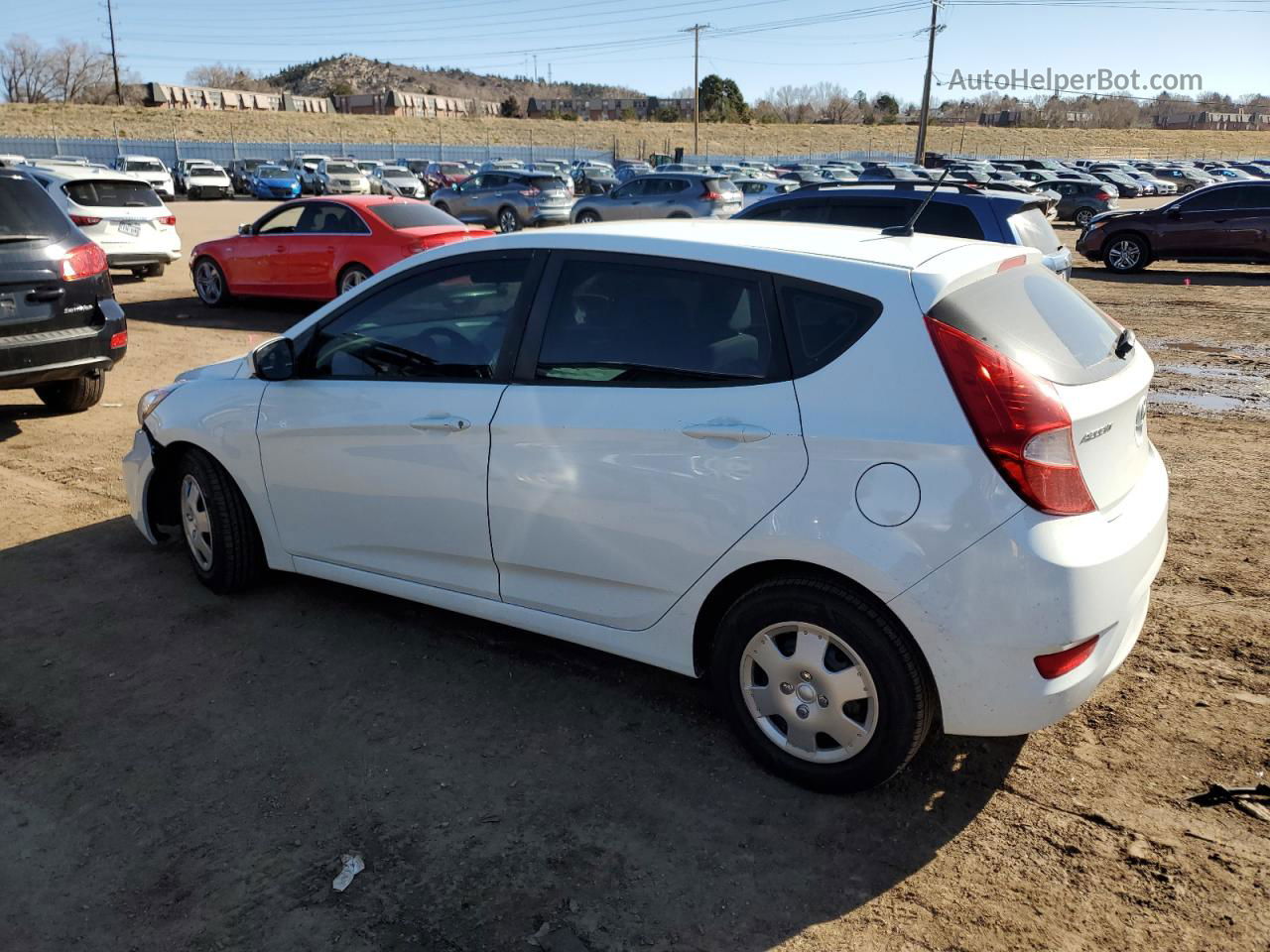 2016 Hyundai Accent Se White vin: KMHCT5AE4GU255082