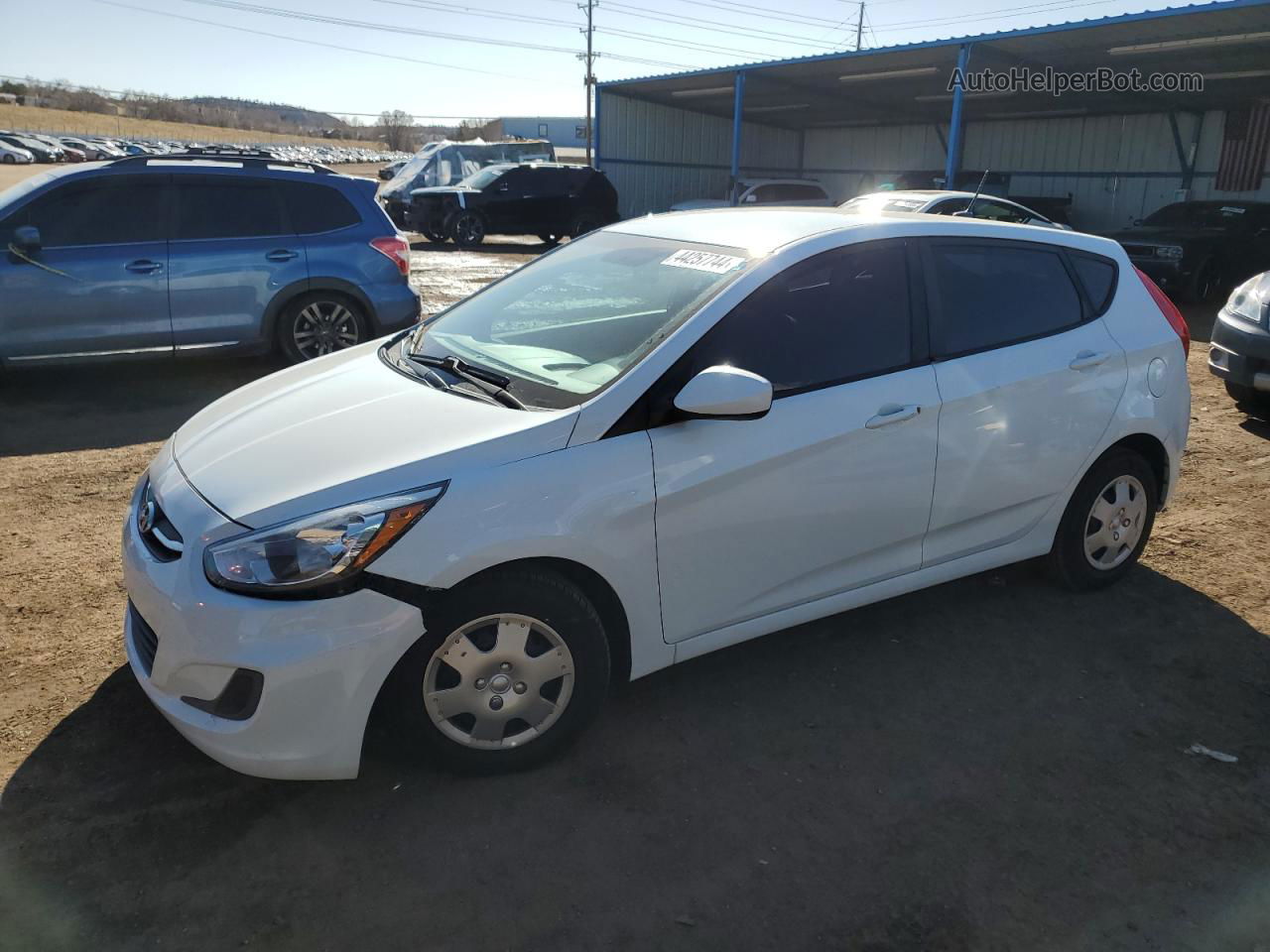 2016 Hyundai Accent Se White vin: KMHCT5AE4GU255082