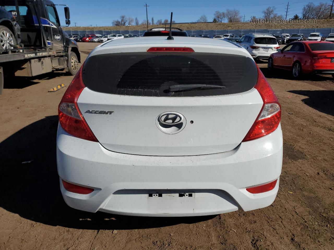 2016 Hyundai Accent Se White vin: KMHCT5AE4GU255082