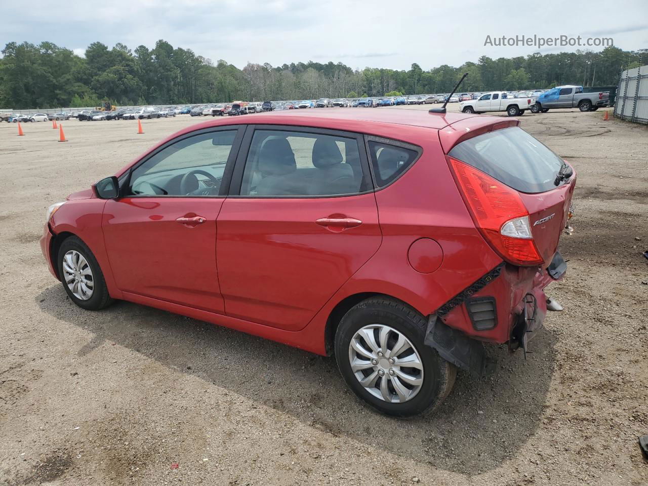 2017 Hyundai Accent Se Красный vin: KMHCT5AE4HU335323