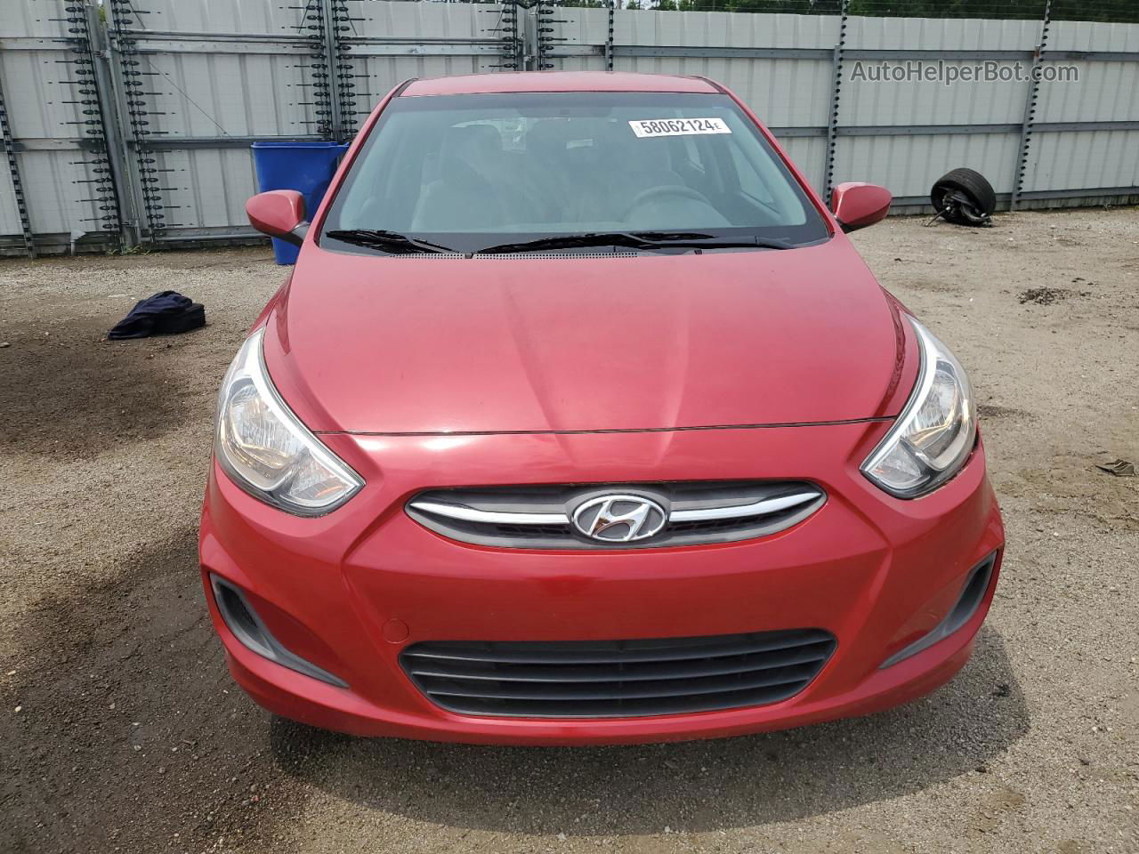 2017 Hyundai Accent Se Красный vin: KMHCT5AE4HU335323