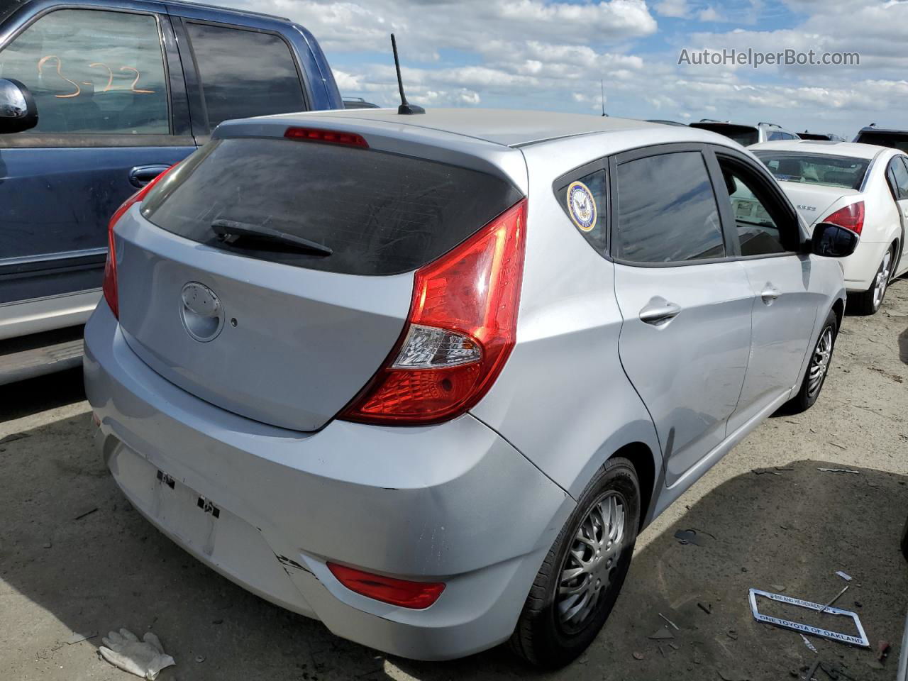 2017 Hyundai Accent Se Silver vin: KMHCT5AE4HU338173