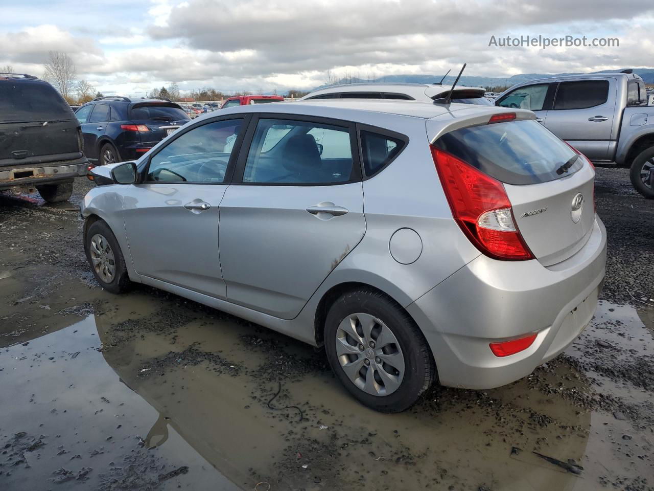 2017 Hyundai Accent Se Silver vin: KMHCT5AE4HU351389