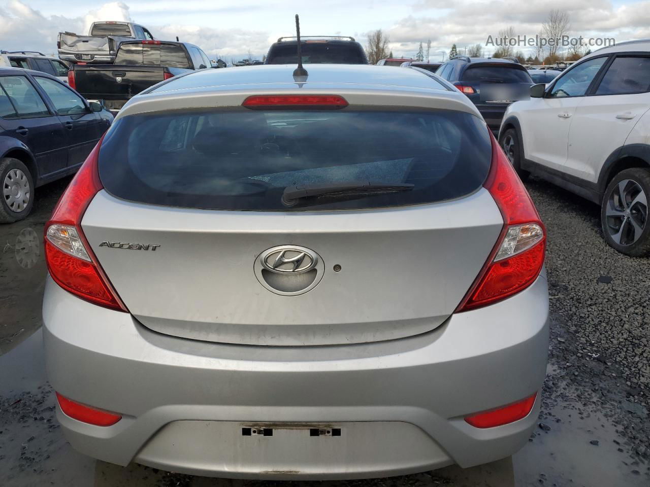 2017 Hyundai Accent Se Silver vin: KMHCT5AE4HU351389