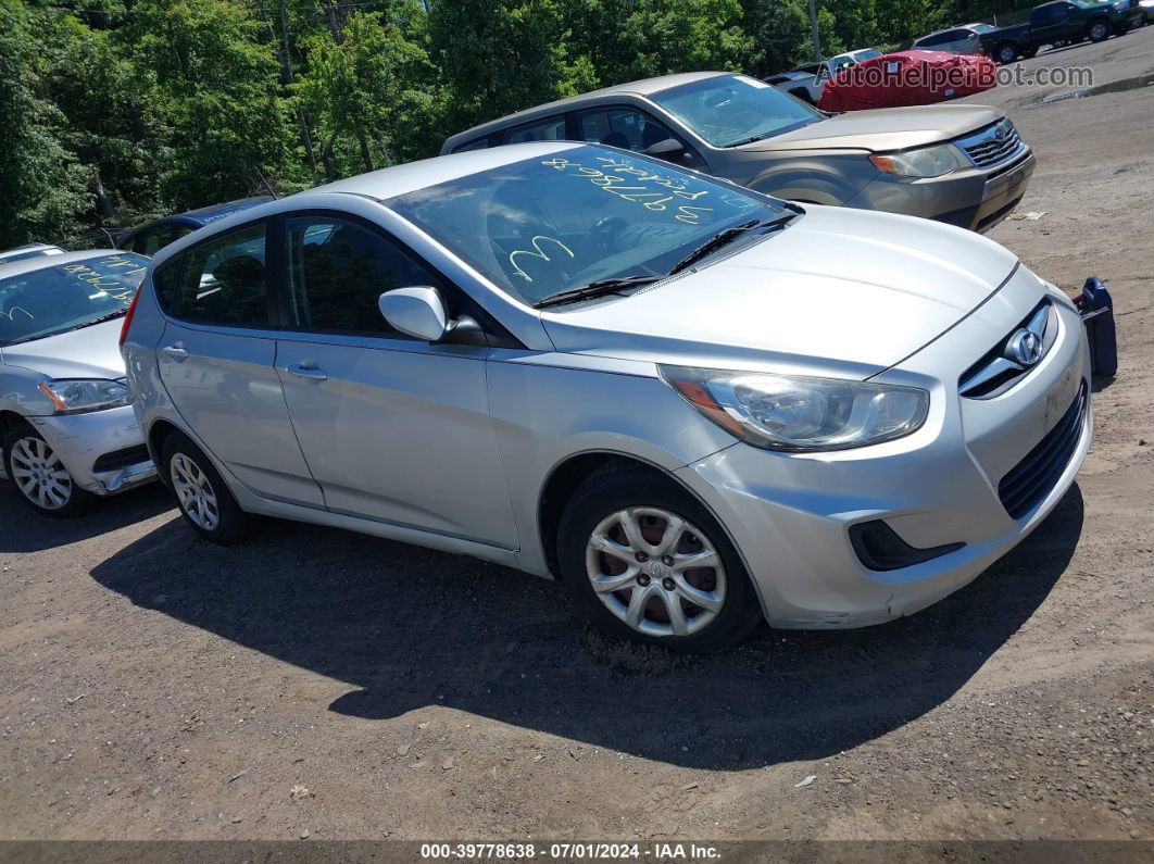 2013 Hyundai Accent Gs Silver vin: KMHCT5AE5DU060989