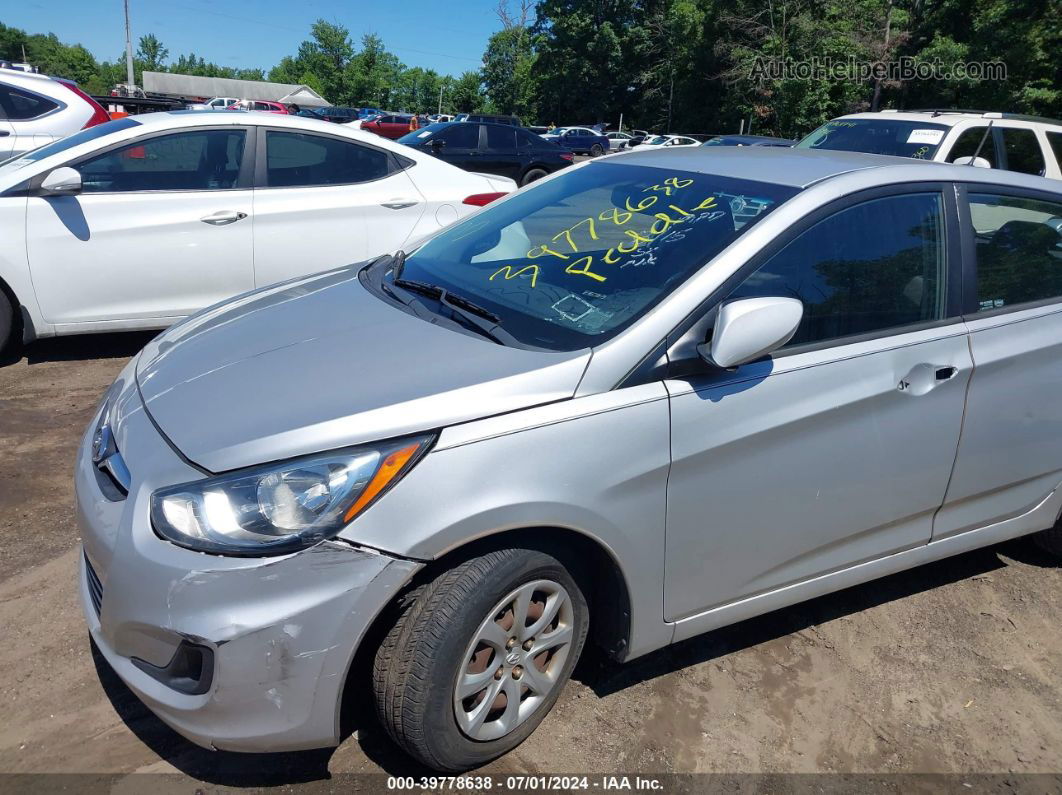 2013 Hyundai Accent Gs Silver vin: KMHCT5AE5DU060989