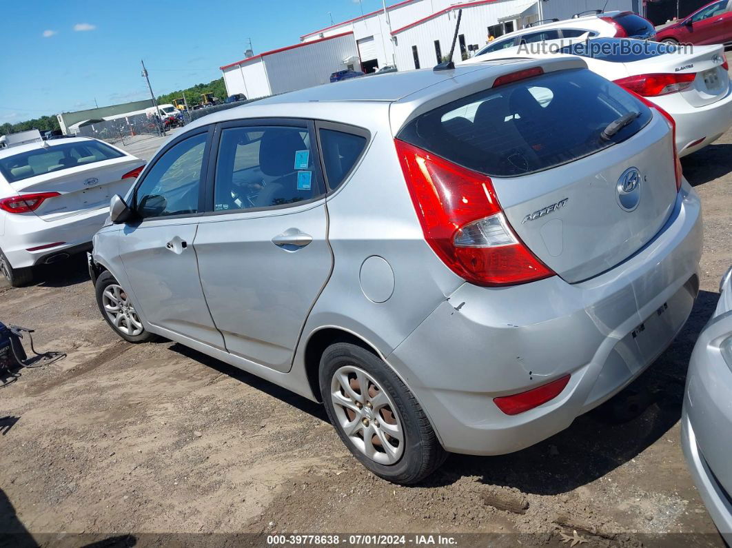 2013 Hyundai Accent Gs Silver vin: KMHCT5AE5DU060989