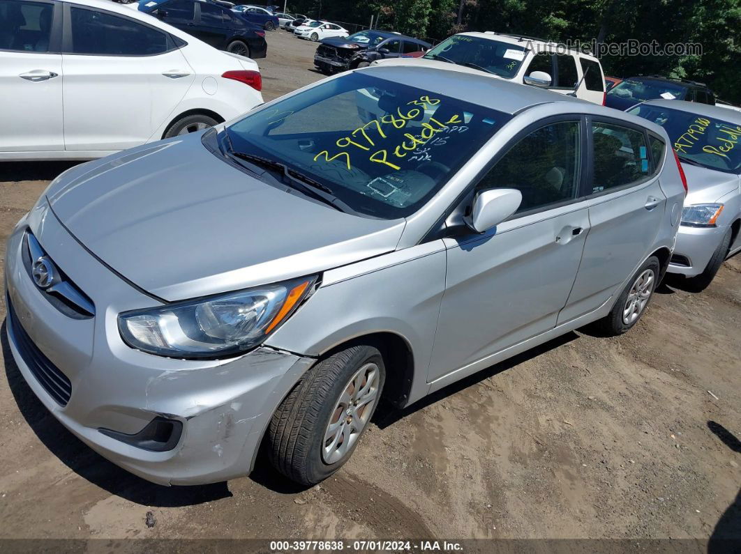 2013 Hyundai Accent Gs Silver vin: KMHCT5AE5DU060989