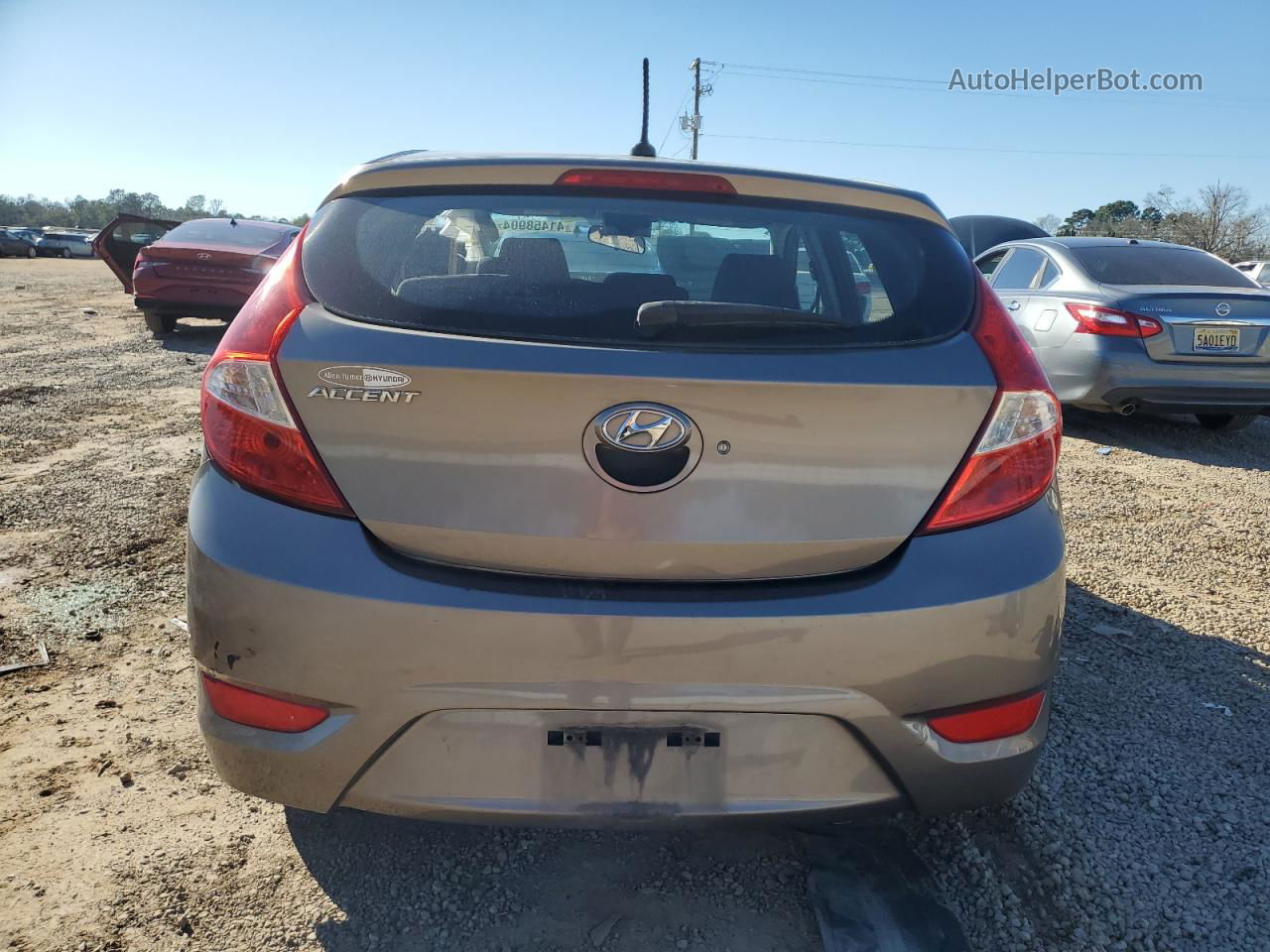 2013 Hyundai Accent Gls Charcoal vin: KMHCT5AE5DU081423