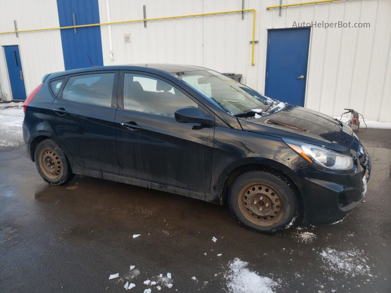 2014 Hyundai Accent Gls Black vin: KMHCT5AE5EU162228