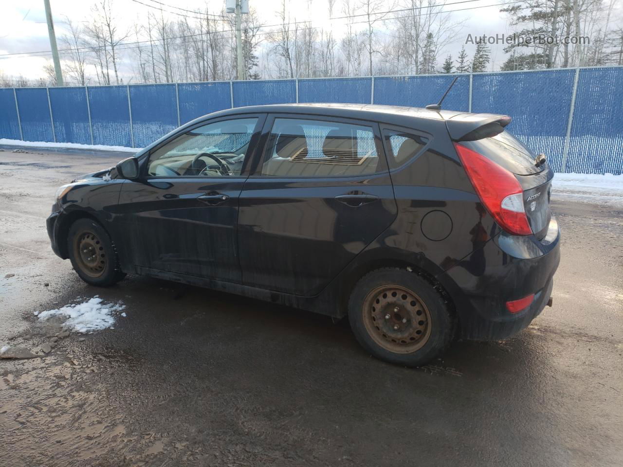 2014 Hyundai Accent Gls Black vin: KMHCT5AE5EU162228