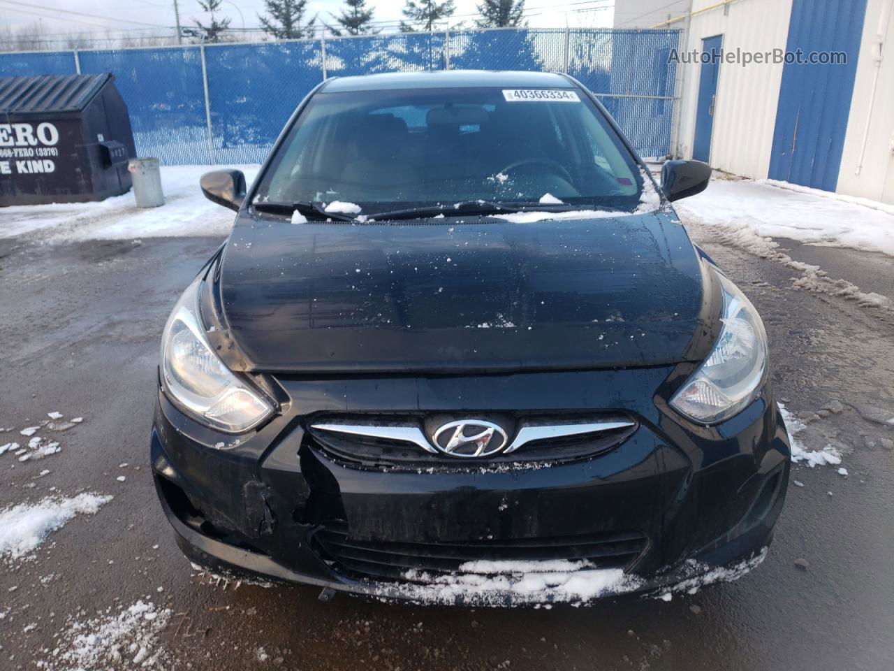 2014 Hyundai Accent Gls Black vin: KMHCT5AE5EU162228