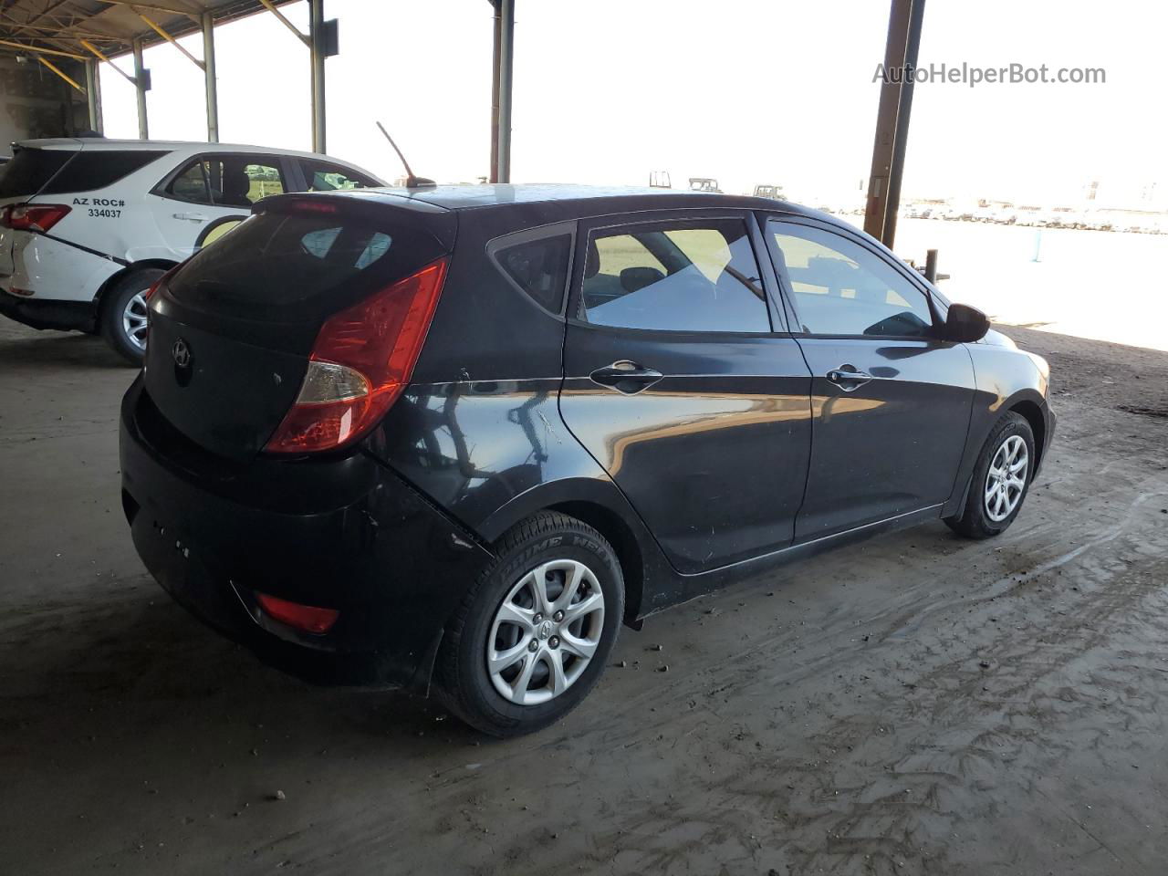 2014 Hyundai Accent Gls Black vin: KMHCT5AE5EU177201