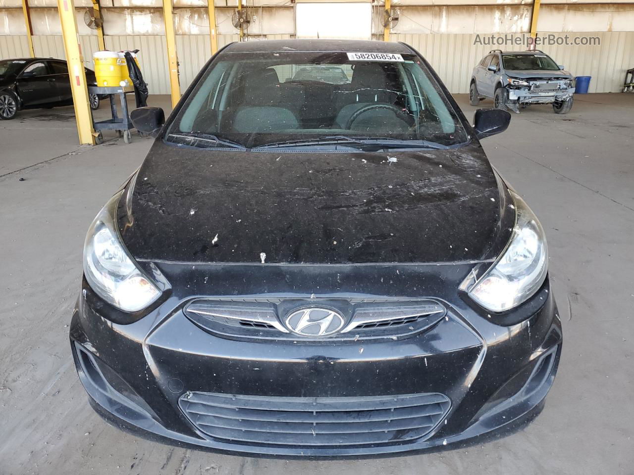 2014 Hyundai Accent Gls Black vin: KMHCT5AE5EU177201